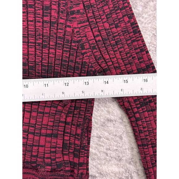 Authentic Self Portrait Cardigan Small Womens Ribbed Knit Crop Sweater Fitted - Picture 4 of 8